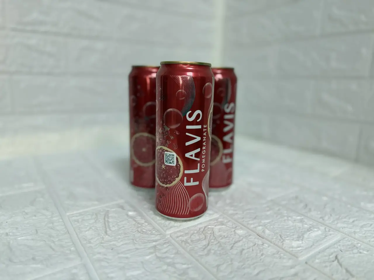 Напиток газированный  гранатовый Flavis 0,5  ж/б Узбекский